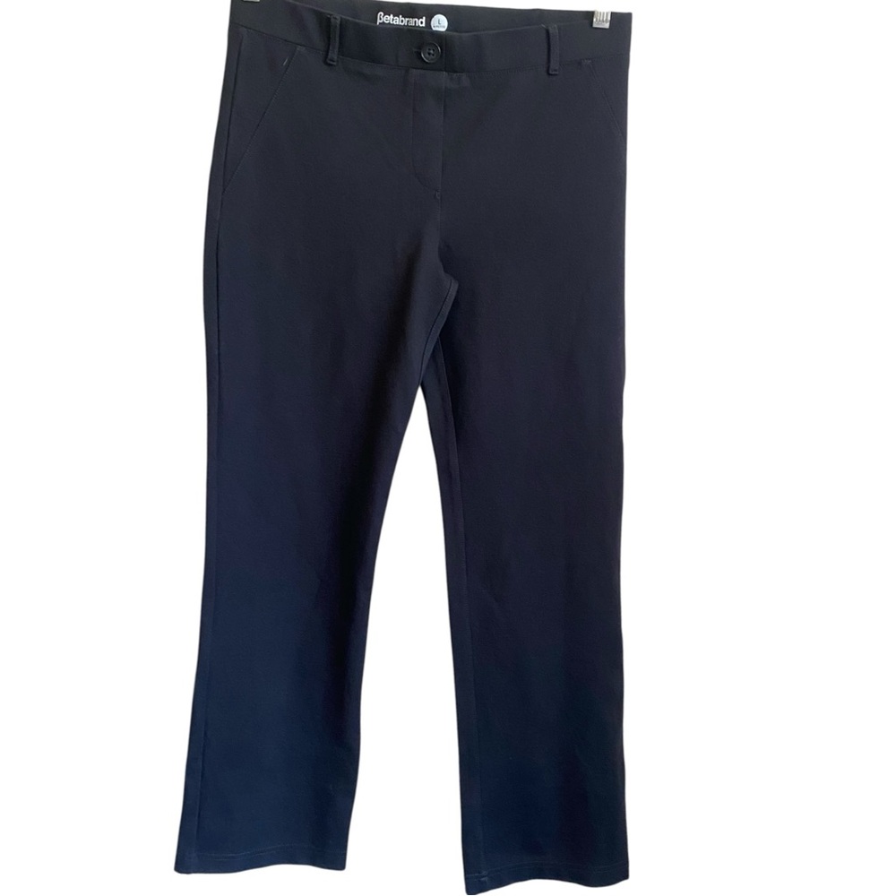 Betabrand Ponte Yoga Work Pants Straight Leg Pockets LP Business Casual Office - Picture 2 of 9